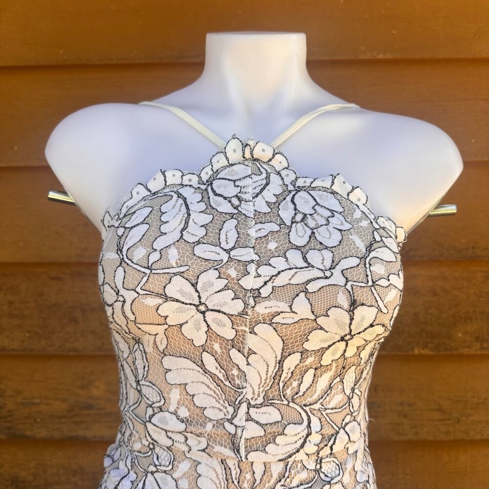 Lulus White Lace Floral Embroidered Mini Dress With Adjustable Spaghetti Straps - Picture 4 of 9